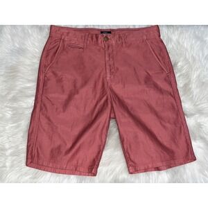 Johnnie-O Shorts Men's Size 32 Malibu Red Pima Cotton Mariner Bombay Performance